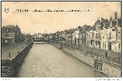 Tournai. L Escaut, Le Pont Notre-Dame et le quai Saint-Brice.