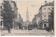 Bruxelles-Etterbeek La rue des Rentiers et l'église Sainte Gertrude