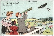 Les sports. En aéroplane. C'est ta mère qui rapplique...