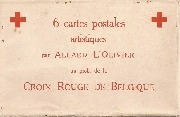 6 cartes postales artistiques par Allard l'Olivier au profit de la croix rouge de Belgique
