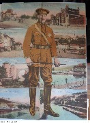 Puzzle 8 cartes roi Albert tenue militaire Kaki &agrave; Namur