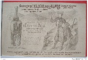 Elixir des alpes distillerie baudour litho a systeme publicité frictographie BERTOUX