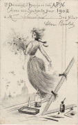 Le président d'honneur de l'APN avec ses souhaits pour 1902. Henri Boutet