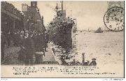 Antwerpen. De Deutsche Kraizer ''VICTORIA LOUISE'' bij den Koninklijke feesten. Le Croiseur Allemand ''Victoria Louis'' aux fête Royales.