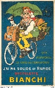 Que m"importe la crise des transports, j"ai ma solide et rapide bicyclette BIANCHI