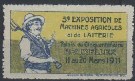 3eme exposition de machines agricoles et de laiterie. Bruxelles 1911