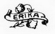 lettres ERIKA entour&eacute;e d'un rectangle+branches fleuries