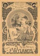Publicitié F. Wylands photogravue rue des fabriques (1910)