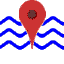 Point localisé avec cours d'eau