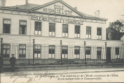 St-Ghislain. Vue exterieure de l'Ecole moyenne de l'Etat. Ecole industrielle et Commerciale St-Ghislain. Vue exterieure de l'Ecole moyenne de l'Etat. Ecole industrielle et Commerciale