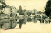 Gand. Quai des Tilleuls et Pont du Pain Perdu