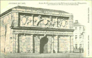 Anvers en 1865. Porte St.Georges, porte de Malines ou porte de l'Empereur - Actuellement place Léopold (Banque).