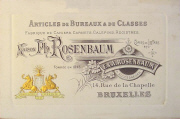 Carte de visite Ph. Rosenbaum format 16,3 x 10,8 cm