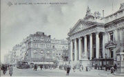 Bruxelles. La Bourse et le Boulevard Anspach