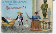 La famille Beulemans devant Manneken-Pis