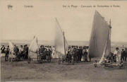 Ostende, -Sur la Plage - Concours de Voiturettes à Voiles