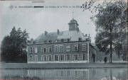 Ecaussines-d'Enghien. Château de la Follie vu des Etangs