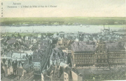 Anvers. Panorama Hotel de Ville et Vue Escaut