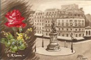 C.Klein & Mex Paris en fleur - Statue