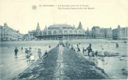 Ostende.Le Kursaal pris de la Plage-The Casino taken from the Beach