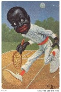 Tennisman noir par A. Thiele