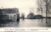 Le village de Castel inondé-Het dorp Castel overstroomd
