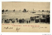 Au littoral belge. La flotille des pêcheurs au départ. Souvenir de Heyst-sur-Mer