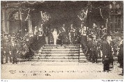 Mons, 7 Septembre 1913. Le cortège royal à l'Hôtel de Ville