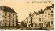 Vilvorde. Place de la Gare et Statue Portaels. Vilvoorde. Statleplein en Standbeeld Portaels