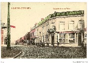 Houdeng-Goegnies. Chaussée et rue des Trieux. Hotel gambrinus