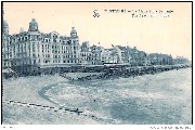 Ostende. La Plage à marée haute - The Beach, high tide