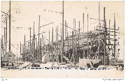 Hoboken. Les steamers ''Turbin'' et ''Tancke'' auchantier naval anversois
