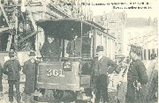 Incendie de l Hôtel Communal de Schaerbeek le 17 avril 1911-Bureau de police improvisé