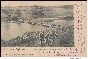 La Guerre Anglo Boer / Troupes anglaises traversant la Tugela