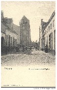 Eeckeren, la rue du Couvent de l'église