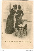 SPA. S.M. la Reine et la Comtesse d'Oultremont au Palais de SPA