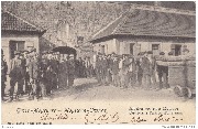 Gross-Moyeuvre  Moyeuvre-Grande. Arbeiter vor einer Erzgrube  Ouvriers à l'entrée d'une mine