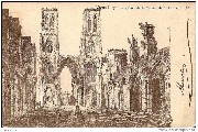 Vieux-Liège. Ruines de la Cathédrale St Lambert 1803