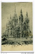 Bruxelles Basilique du Sacré-Coeur-Vue d ensemble (dessin)