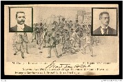 Souvenir des défenseurs du suffrage universel Mrs Louis Fiévé et François Bourlaer tués à Bruxelles le 12 Avril 1902