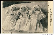 Etterbeek - Le trio ( triplets) de la rue des Champs, né le 1 décembre 1909