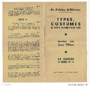 Liste des cartes de la série de Thiriar de 1935. Types et costumes et petits métiers vers 1835