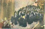 Institut St Berthuin à Malonne-Sa grandeur Mgr Heylen Evêque de Namur préside au transfert des restes du S.de Dieu F. Mutien-Marie(11mai1926)