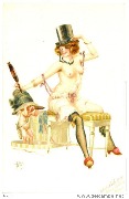Travestis Parisiens. (Le chapeau haut-de-forme)