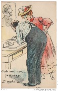Job sur son... papier caricaturé par J. Belon Job sur son... papier caricaturé par J. Belon