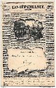 Bruxelles. Parc du petit Sablon - journal L'Indépendance belge du 17-11-1901