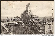 Catastrophe de Melreux Mai 1911-dégagement par grue(autre vue)