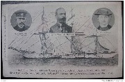 Souvenir Vue d'ensemble du navire Ecole le jour de son départ d'Anvers(avril 1906) Gedenkenis  Algemeen zicht...