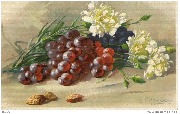 Oeillets, raisins et amandes