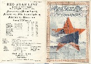 Feuillet publicitaire Red Star Line (première et dernière feuille) Feuillet publicitaire Red Star Line (première et dernière feuille)
